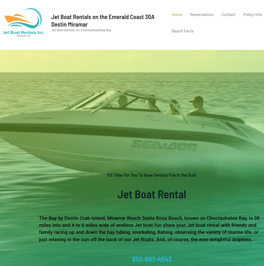 Miramar Beach, Destin, Jetboat rentals, 